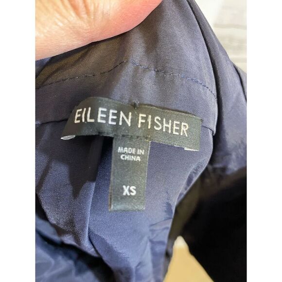 Eileen Fisher Navy Windbreaker Size XS - Picture 7 of 11